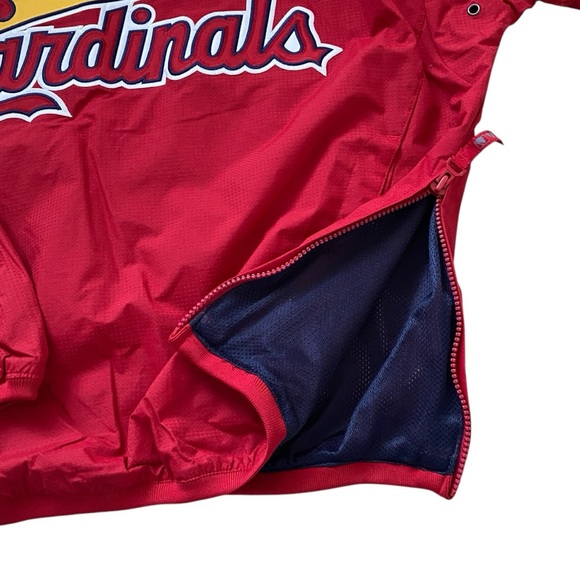 ❗️SOLD❗️Majestic Athletic MLB St. Louis Cardinals Windbreaker Pullover Jacket - Picture 8 of 15